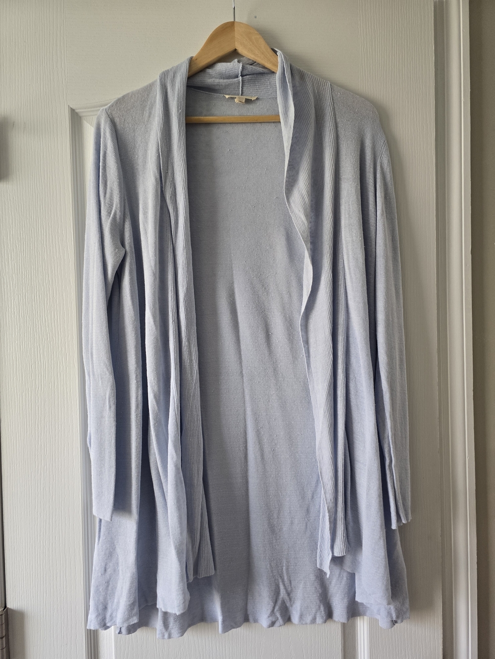 Eileen Fisher Pale Blue Open-Front Cardigan